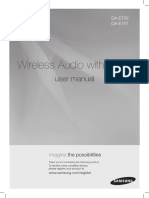 Wireless Audio With Dock: User Manual