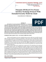 Secured Dynamic ID-Based Two-Factor Authenticated Key Exchange Protocol With Extended Security Model in Cloud