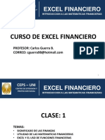 Clase 1 - Excel Financiero