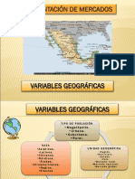 Segmentación de Mercado. Variables Geográficas