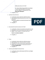 Cronograma Actividades Convención de DORCAS 21-22 Julio 2017