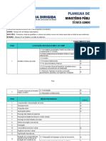 Plano de Estudos - Técnico MPU