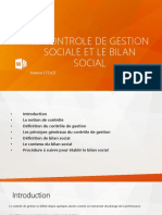 Le Controle de Gestion Sociale Et Le Bilan Social: Hamza ETTAZI