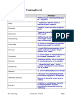 4.03 Key Terms For Preparing Payroll