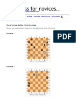 Chess Tactics - The Fork - Exercises PDF