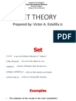 Set Theory: Prepared By: Victor A. Estalilla JR