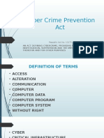 Cyber Crime Prevention Act