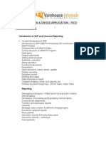 Abap/4 & Cross Application - Fico: Course Content