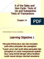 Audit of The Sales and Collection Cycle: Tests of Controls and Substantive Tests of Transactions