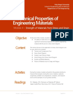 Module 4 Mechanical Properties of Engineering Materials