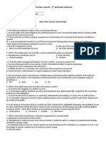 Auditing Theory-2 Weekend Exercise NAME: - PROFESSOR: - (Acctg12 Prof)