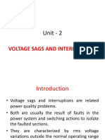 Unit - 2: Voltage Sags and Interruptions