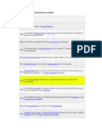 Cronología de Descubrimientos Notables en Genetica