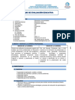 Silabo de Evaluacion