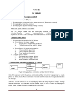 2.2 Conventional Methods of Speed Control: Unit-Ii DC Drives