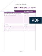 Providers in WA by Name