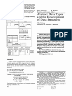 Abstract Data Types and The Development of Data Structures