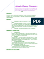 Basic Principles in Making Ointments