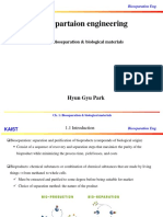 Biosepartaion Engineering: Ch.1: Bioseparation & Biological Materials