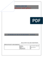 Balcony Glass Partition Calculation - JBRS