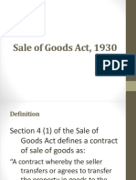 Sale of Goods Act, 1930