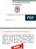 2.5 Diseño de Un Nuevo Producto