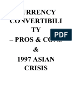 Currency Convertibili TY - Pros & Cons & 1997 ASIAN Crisis