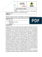 Prevención, Detección y Notificación de Las Enfermedades Inmunoprevenibles de La Primera Infancia