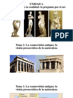 Unidad 2. Tema 1. La Cosmovisión Antigua. La Visión Presocrática de La Naturaleza