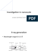 Nanoscale Investigation-X Ray Diffraction