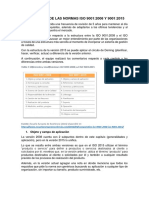 Diferencias de Las Normas Iso 9001