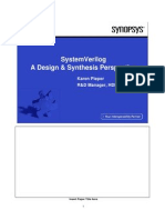 Systemverilog A Design & Synthesis Perspective: Karen Pieper R&D Manager, HDL Compiler