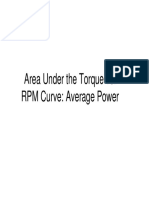 Area Under The Torque vs. RPM Curve: Average Power