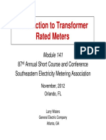 Intro To Transformer Rated Meters