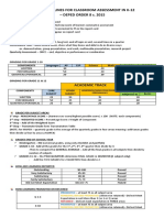 Policy Guidelines For Classroom Assessment in K-12 - DEPED ORDER 8 S. 2015