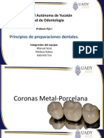 Principios de Preparaciones Dentarias.