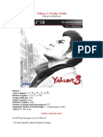 Yakuza 3 Trophy Guide