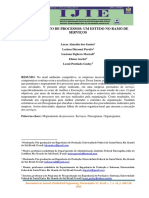 Artigo Mapeamento de Processos Empresa de Serviço