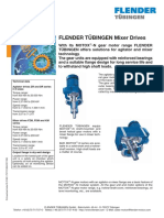 Flender Tübingen Mixer Drives: Technical Data Agitator Drives ZR and DR Series in 8 Sizes