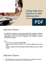 Adjective Clauses