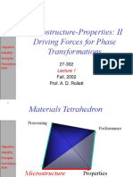 Microstructure-Properties: II Driving Forces For Phase Transformations