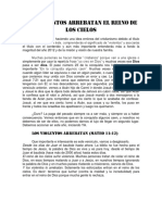 Los Violentos Arrebatan El Reino de Los Cielos