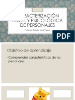 Caracterización Física y Psicológica de Personajes