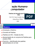 Padroes de Interacao para Projetos WEB e IHC