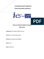 Tipos de Modulación de Señales Digitales