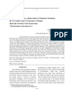 The Elder Zosima As A Renovation of Orthodox Tradition (K.N. Leontiev and V.V. Rozanov's Polemic About The Novel by F.M. Dostoevsky "The Brothers Karamazov")