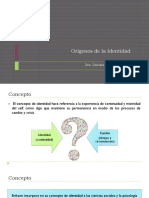 Origenes de La Identidad