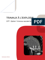 Travaux À L'explosif: CPT - Option 1 Travaux Souterrains