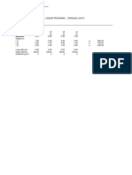 Linear Program - Original Data: TORA Optimization System, Windows®-Version 1.00 Friday, March 07, 2008 7:42