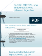 EDUCACIÓN ESPECIAL, Una Modalidad Del Sistema Educativo